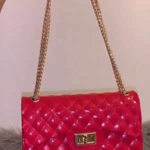 Patent leather bag